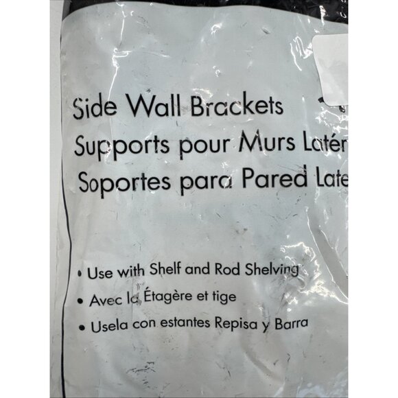 CLOSETMAID Side Wall Brackets 12 Pack 1782 With Mounting Hardware Drywall NEW - Picture 3 of 7